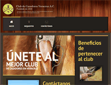 Tablet Screenshot of clubveracruz.com